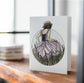 PinkPolish Design Note Cards "Prairie" Handmade Notecard