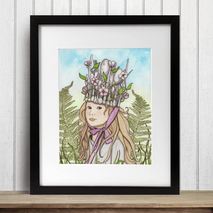 PinkPolish Design Art Prints "Queen for a Day"  Watercolor Painting: Art Print