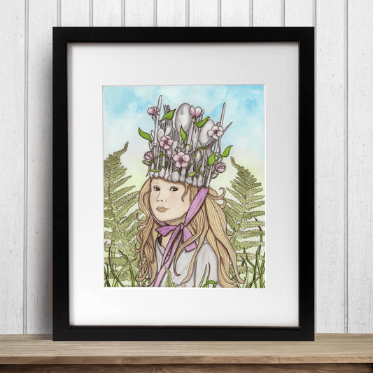 PinkPolish Design Art Prints "Queen for a Day"  Watercolor Painting: Art Print