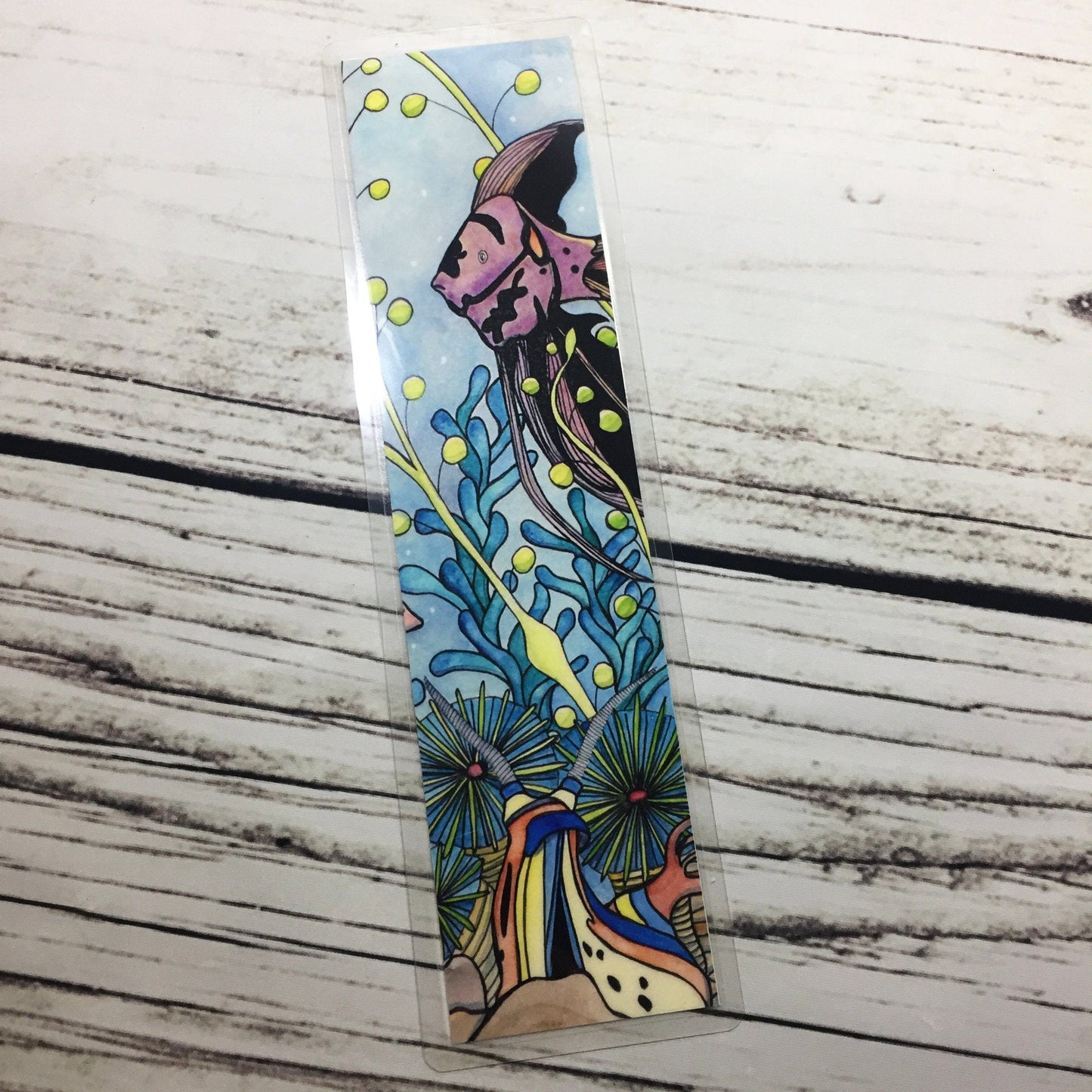 PinkPolish Design Bookmarks "Quest of the Goldfish" 2-Sided Bookmark