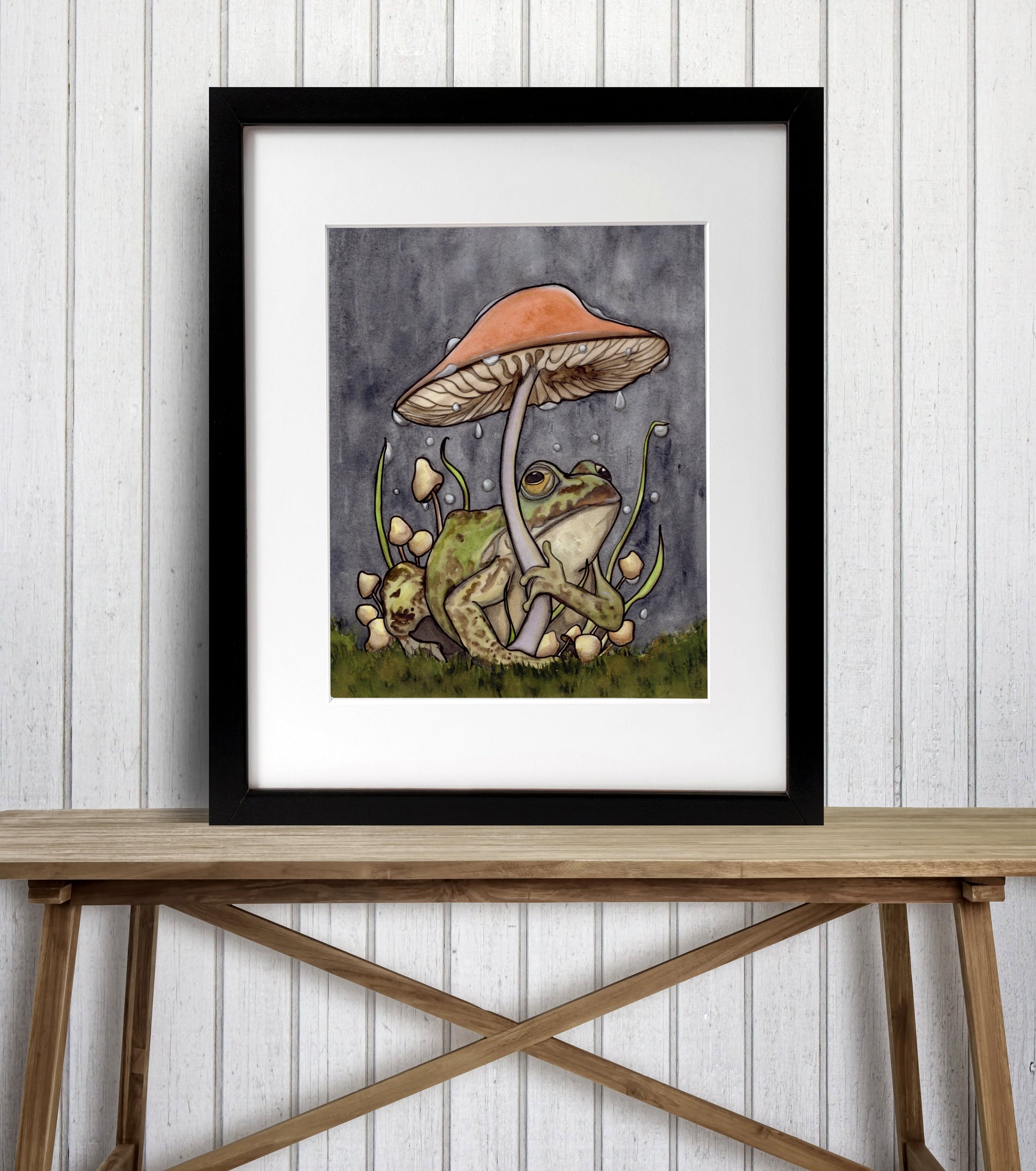 PinkPolish Design Art Prints "Rainy Day"  Watercolor Painting: Art Print