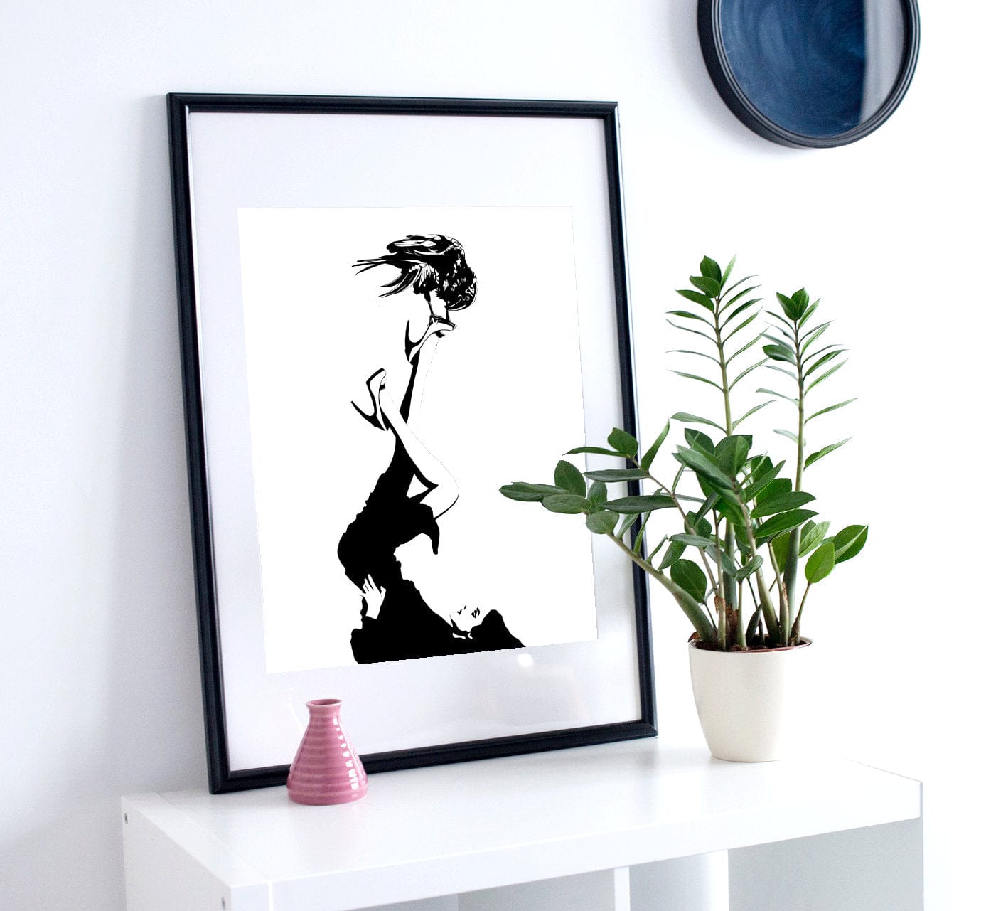 PinkPolish Design Art Prints "Raven Consultation"  Digital Drawing: Art Print