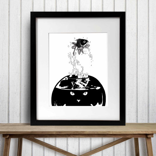 PinkPolish Design Art Prints "Risk" Ink Drawing: Art Print