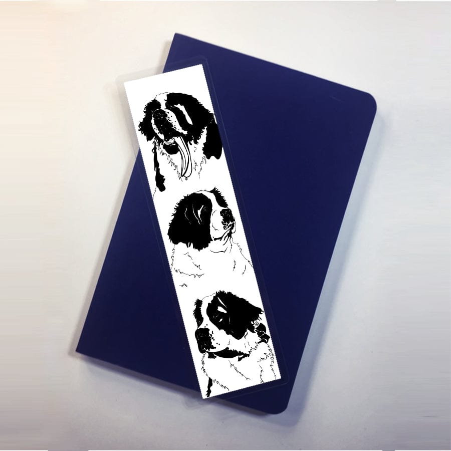 PinkPolish Design Bookmarks "Saint Bernards", 2-Sided Bookmark
