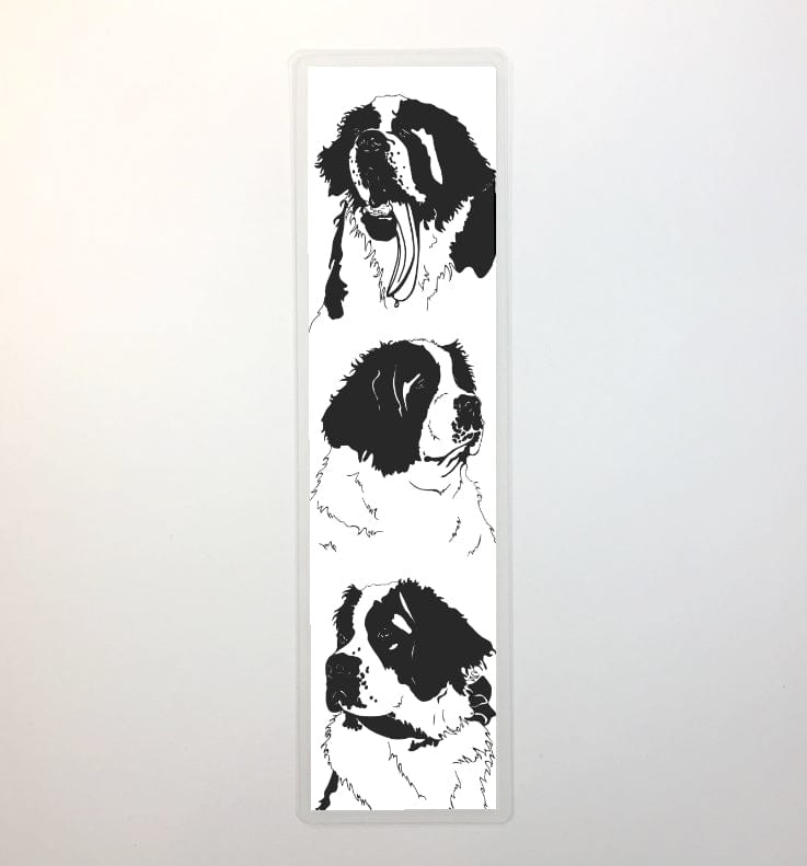 PinkPolish Design Bookmarks "Saint Bernards", 2-Sided Bookmark