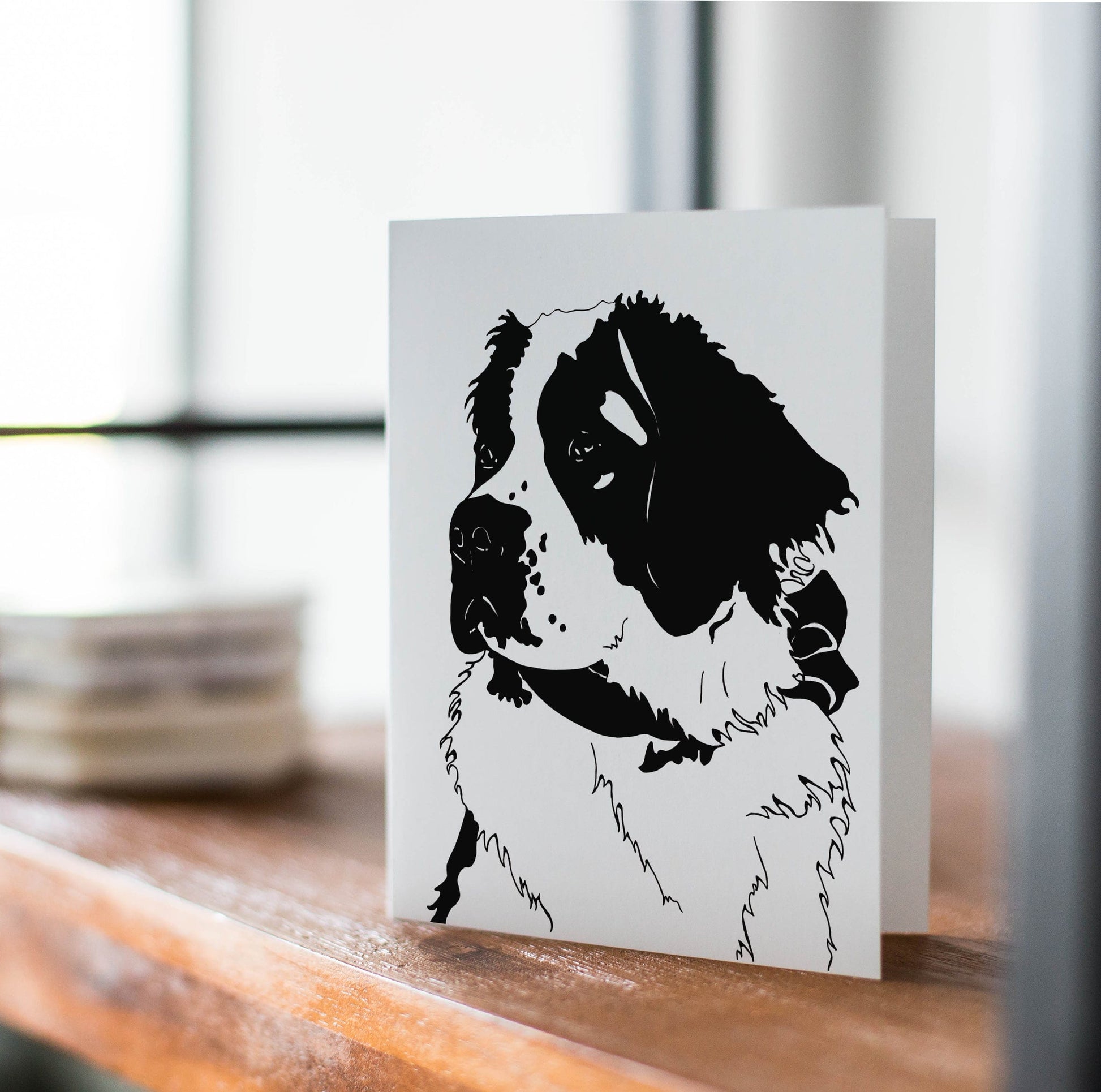 PinkPolish Design Note Cards "Saint Pup" Handmade Notecard