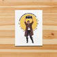 PinkPolish Design Note Cards "Say Anything" Handmade Notecard