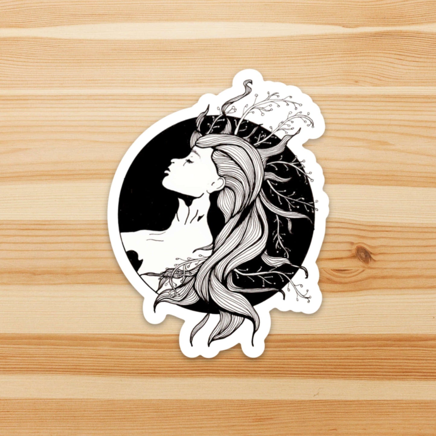 PinkPolish Design Stickers "Sea Witch" Vinyl Die Cut Sticker
