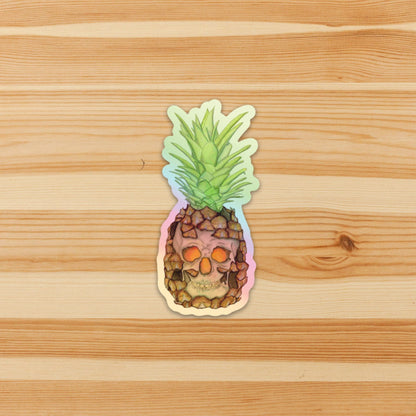 PinkPolish Design Stickers Shiny "Jack O Pineapple" Vinyl Die Cut Sticker