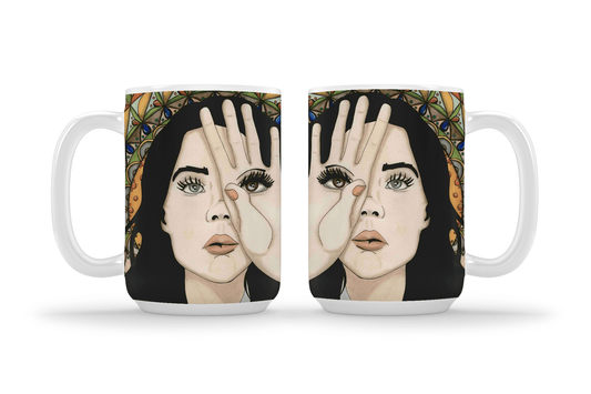 PinkPolish Design Coasters "Sight" 15oz Mug