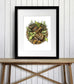 PinkPolish Design Art Prints "Snail Garden"  Watercolor Painting: Art Print