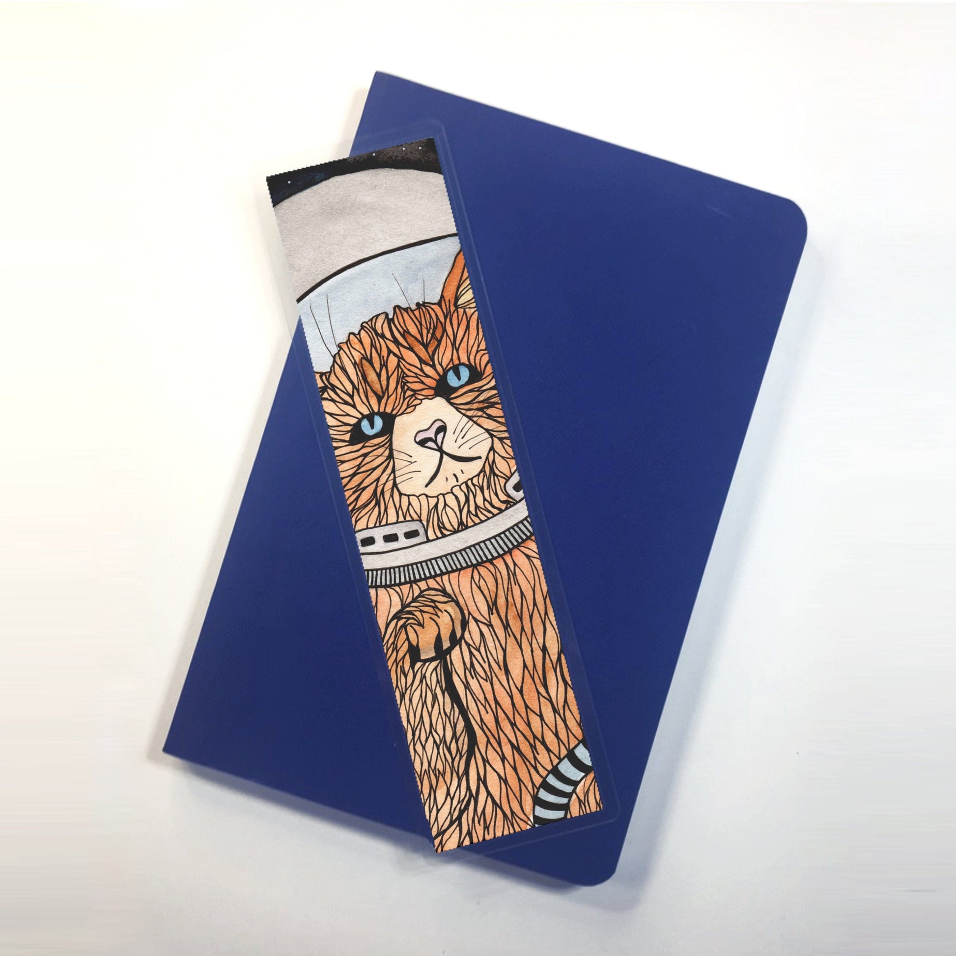 PinkPolish Design Bookmarks "Space Kitty", 2-Sided Bookmark