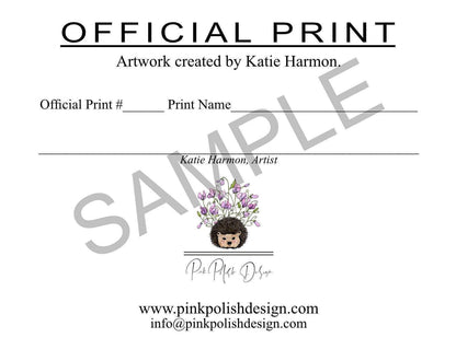 PinkPolish Design Art Prints "Sprout" Ink Drawing: Art Print