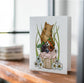 PinkPolish Design Note Cards "Squirrel Celebration" Handmade Notecard