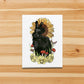 PinkPolish Design Note Cards "Sunny Bun Bun" Handmade Notecard