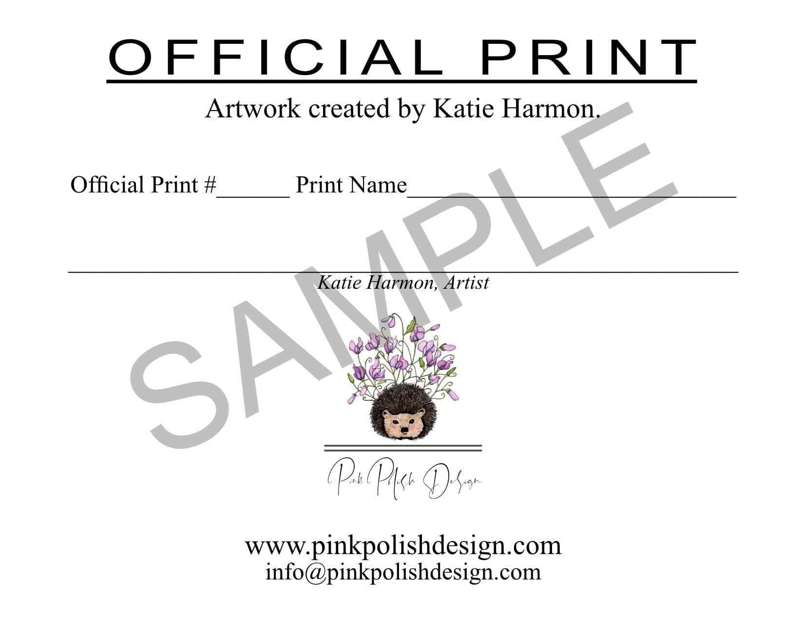 PinkPolish Design Art Prints "Surprised Snail" Digital Drawing: Art Print