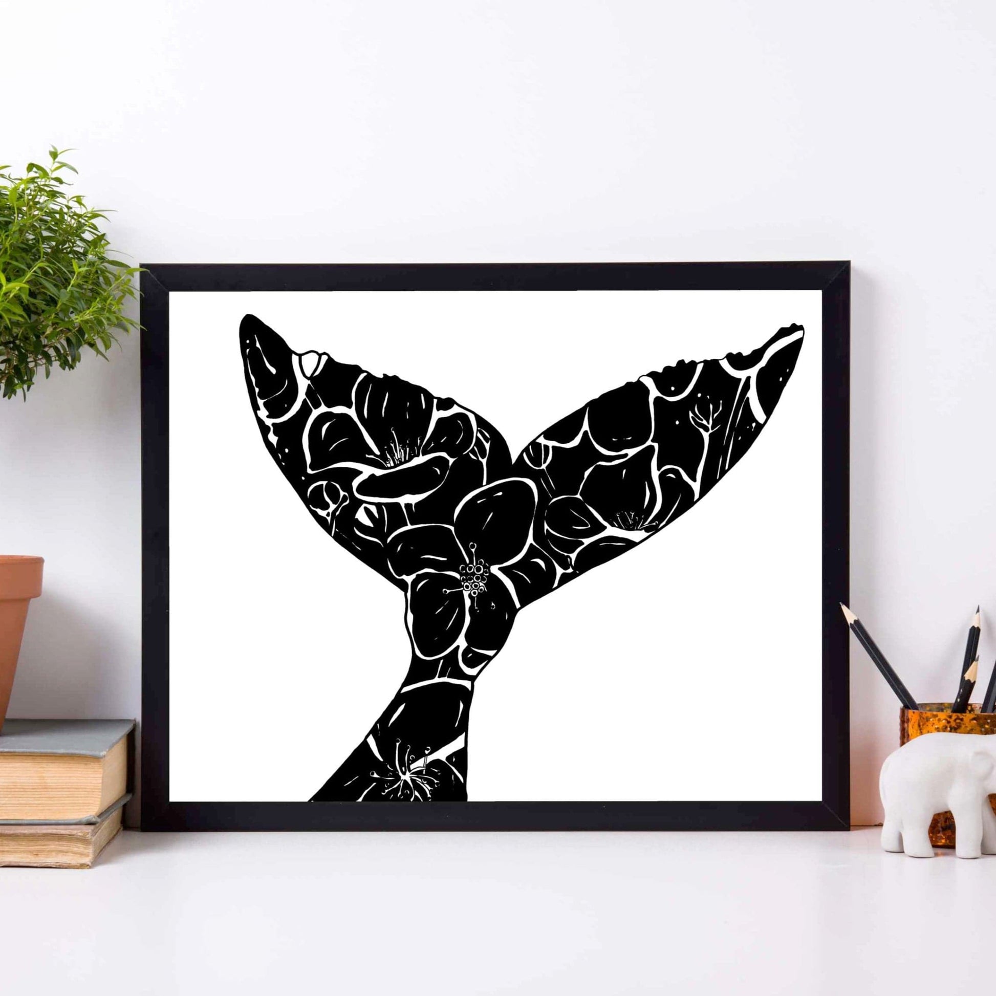 PinkPolish Design Art Prints "Tail of Spring"  Ink Drawing: Art Print