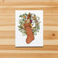 PinkPolish Design Note Cards "Tall Holiday Chicken" Handmade Notecard