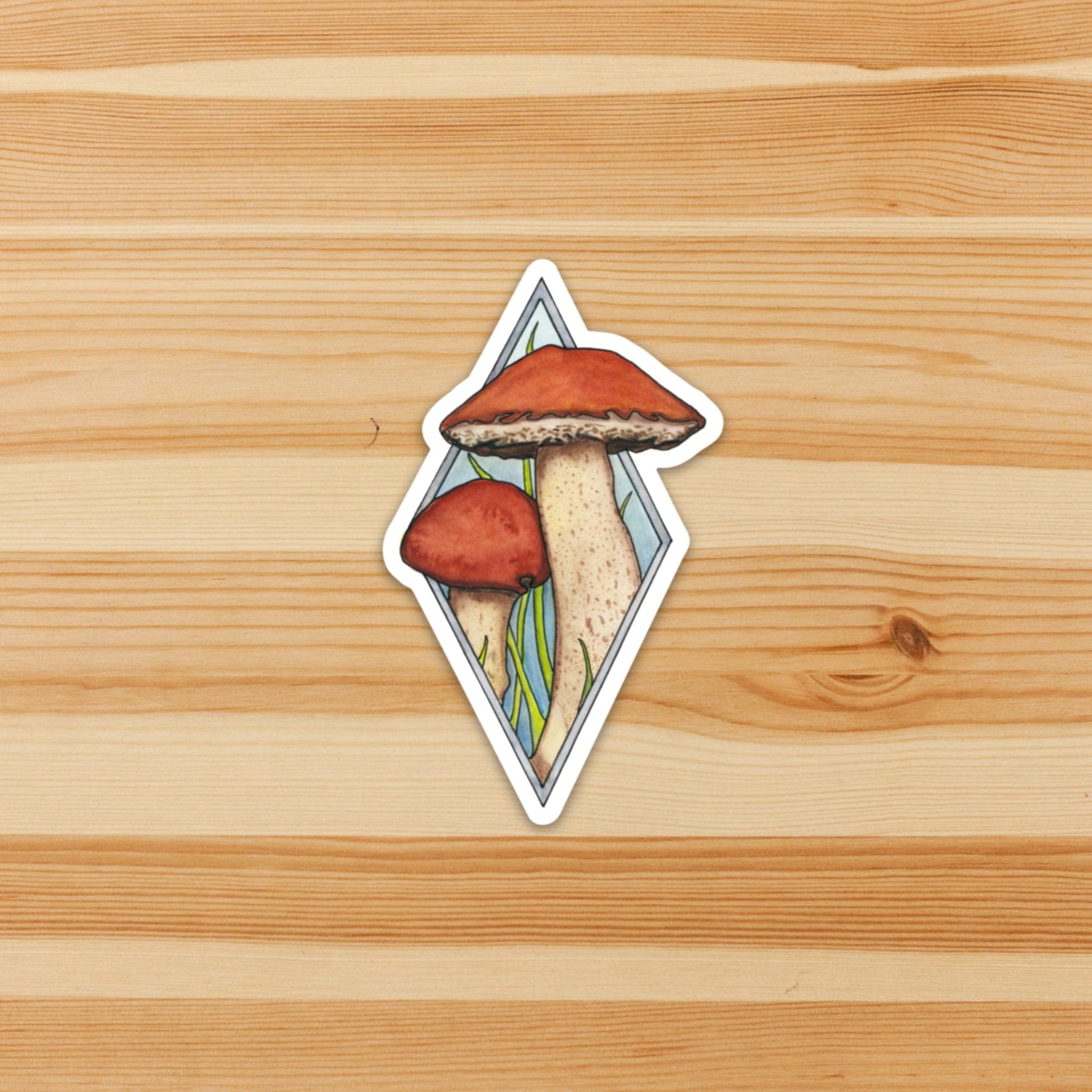 PinkPolish Design Stickers "Tiny Mushrooms 2" Die Cut Vinyl Sticker