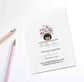 PinkPolish Design Note Cards "Tulip the Duckling" Handmade Notecard