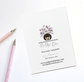 PinkPolish Design Note Cards "Unforgettable" Handmade Notecard