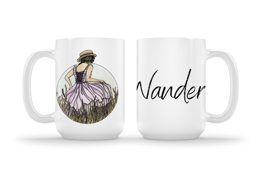 PinkPolish Design Coasters "Wander" 15oz Mug