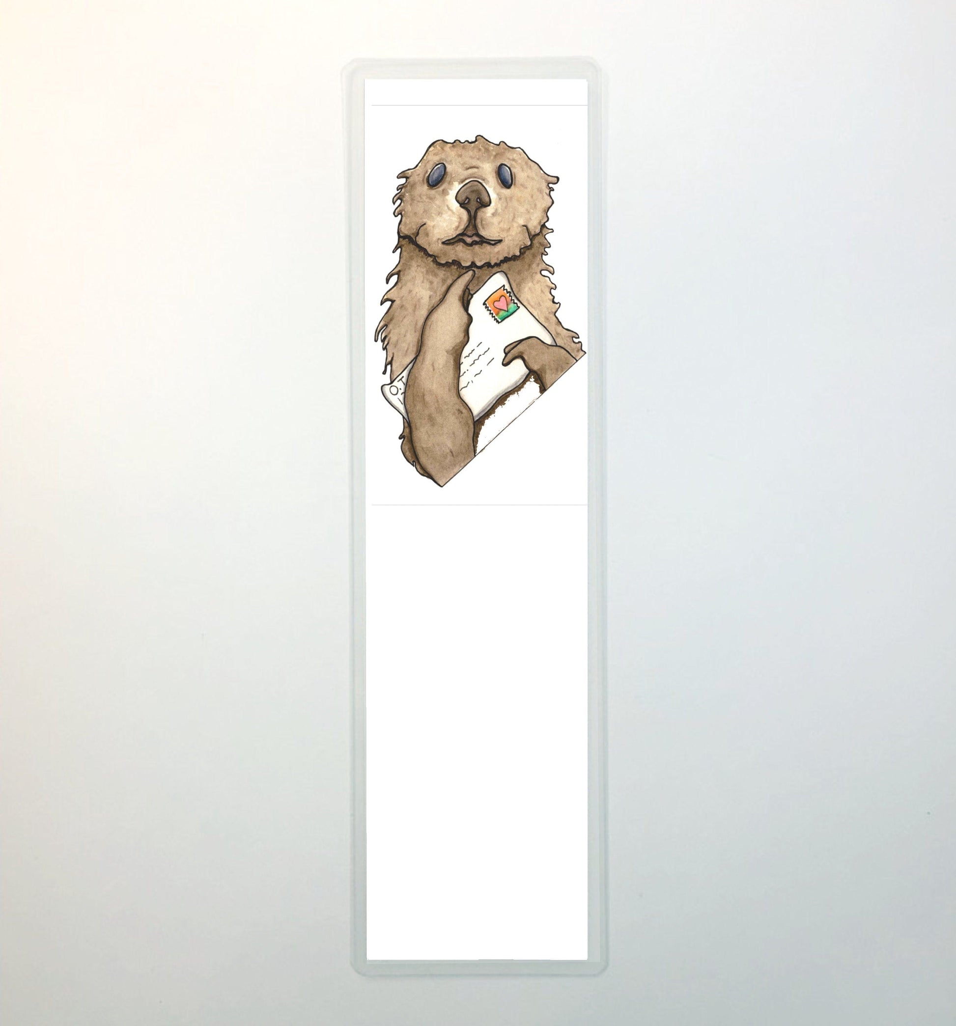 PinkPolish Design Bookmarks "You Otter Write" 2-Sided Bookmark