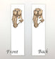 PinkPolish Design Bookmarks "You Otter Write" 2-Sided Bookmark